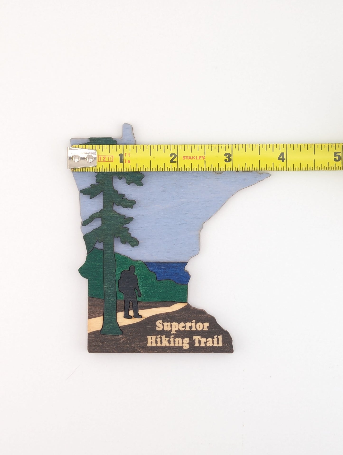 Minnesota Superior Hiking Trail SHT 4.25" wood ornament or magnet
