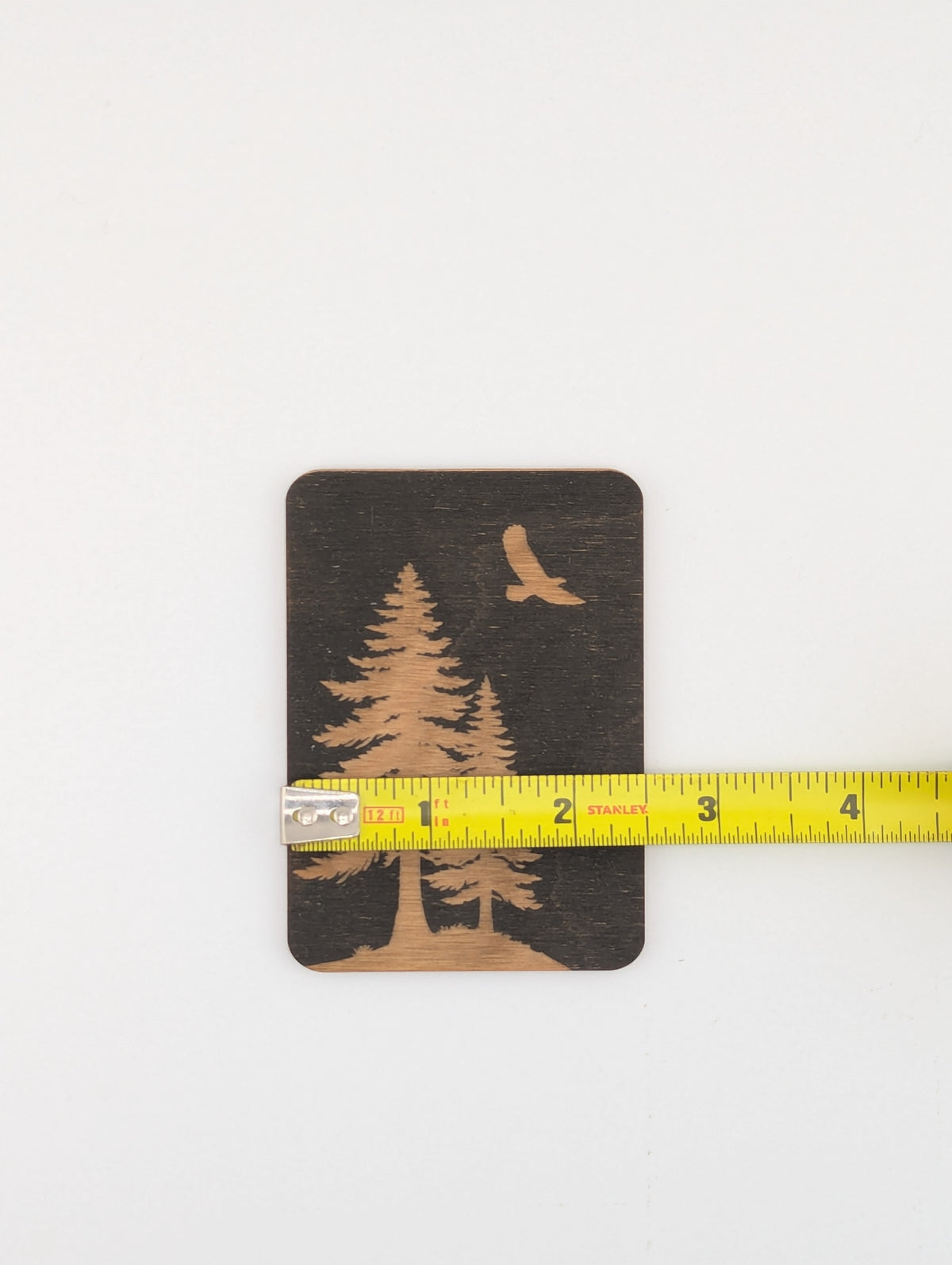 Elegant Tree Etched in Wood