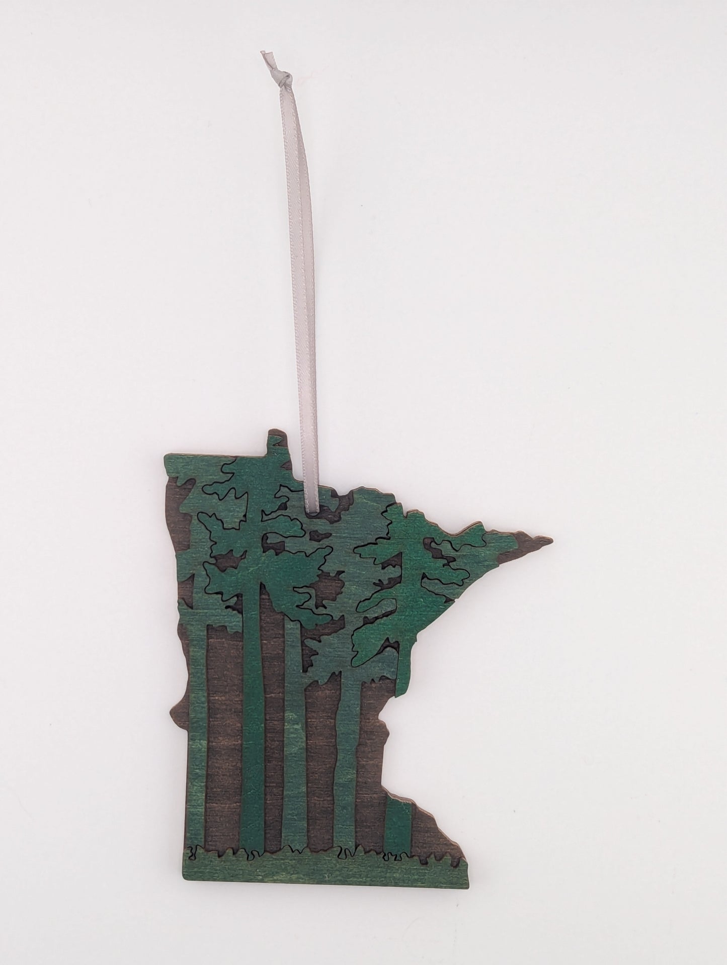 Minnesota Forest 4.25" wood ornament or magnet