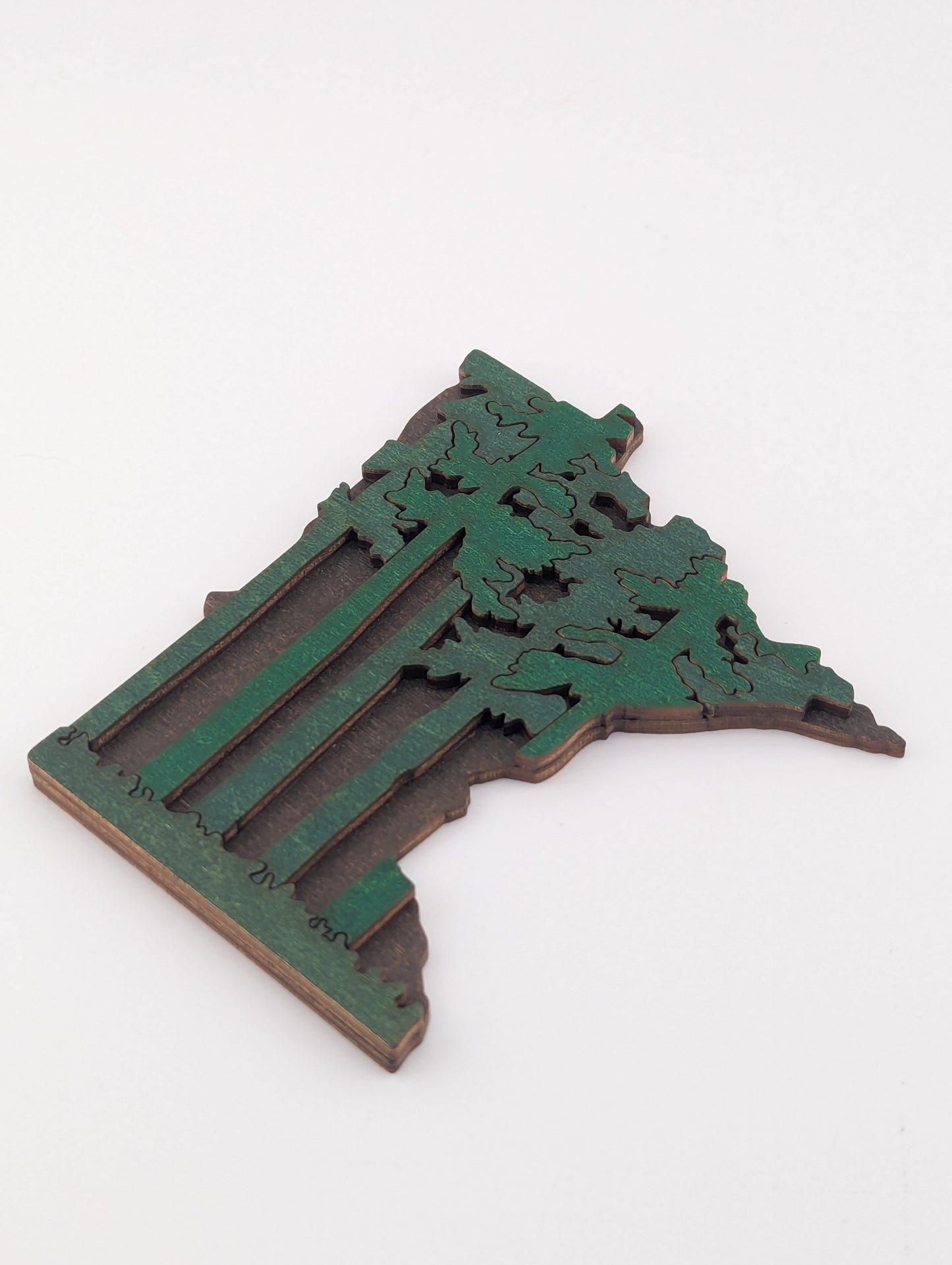 Minnesota Forest 4.25" wood ornament or magnet
