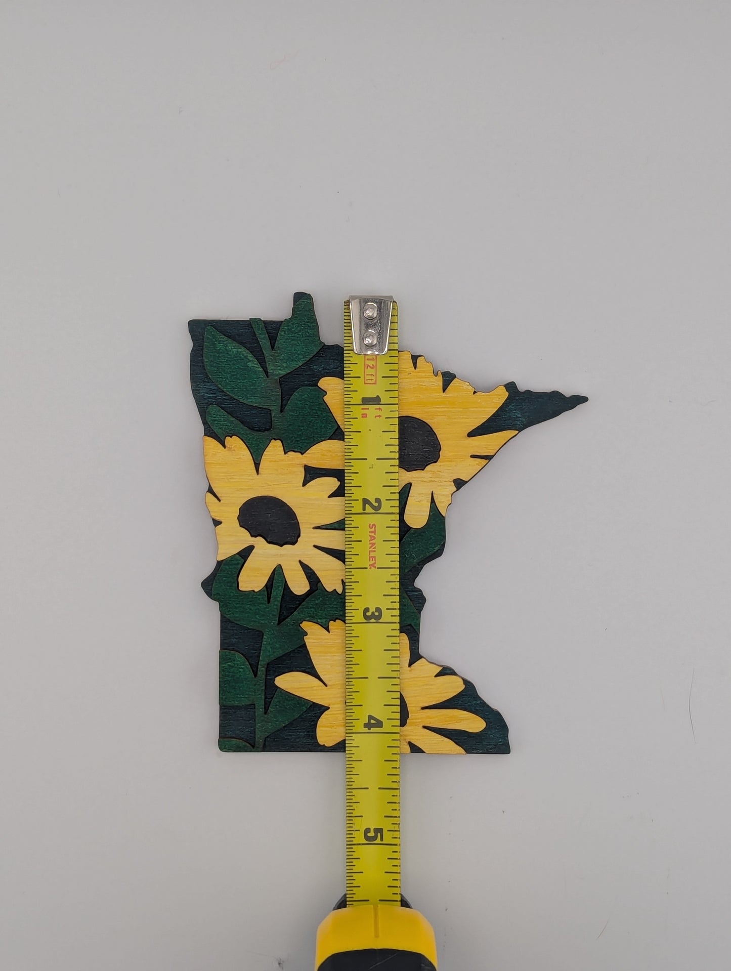 Minnesota Yellow Flowers 4.25" wood ornament or magnet