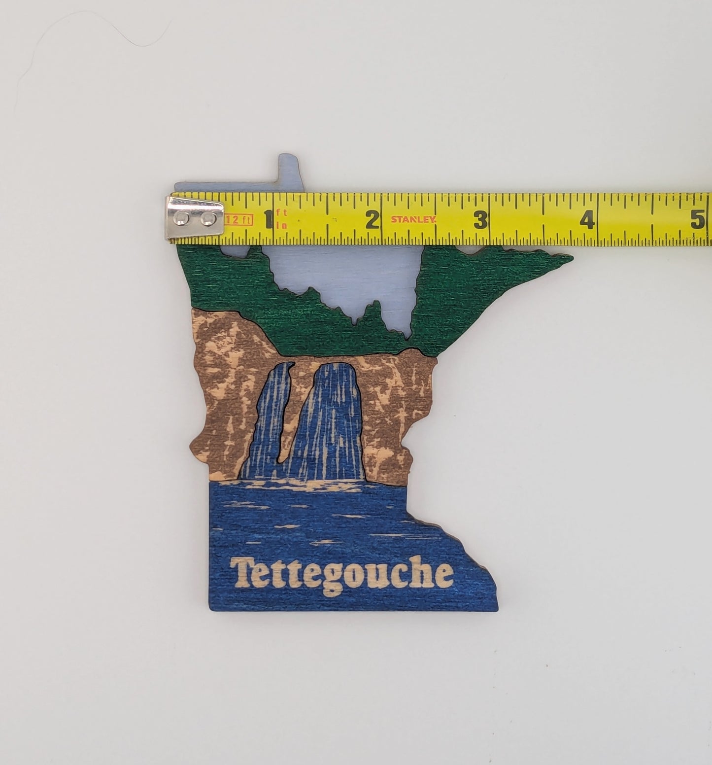 Minnesota Tettegouche 4.25" wood ornament or magnet