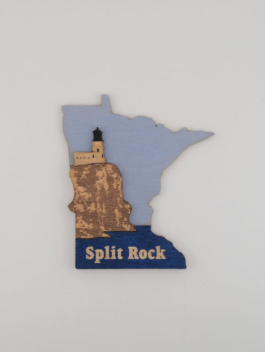 Minnesota Split Rock Lighthouse 4.25" wood ornament or magnet