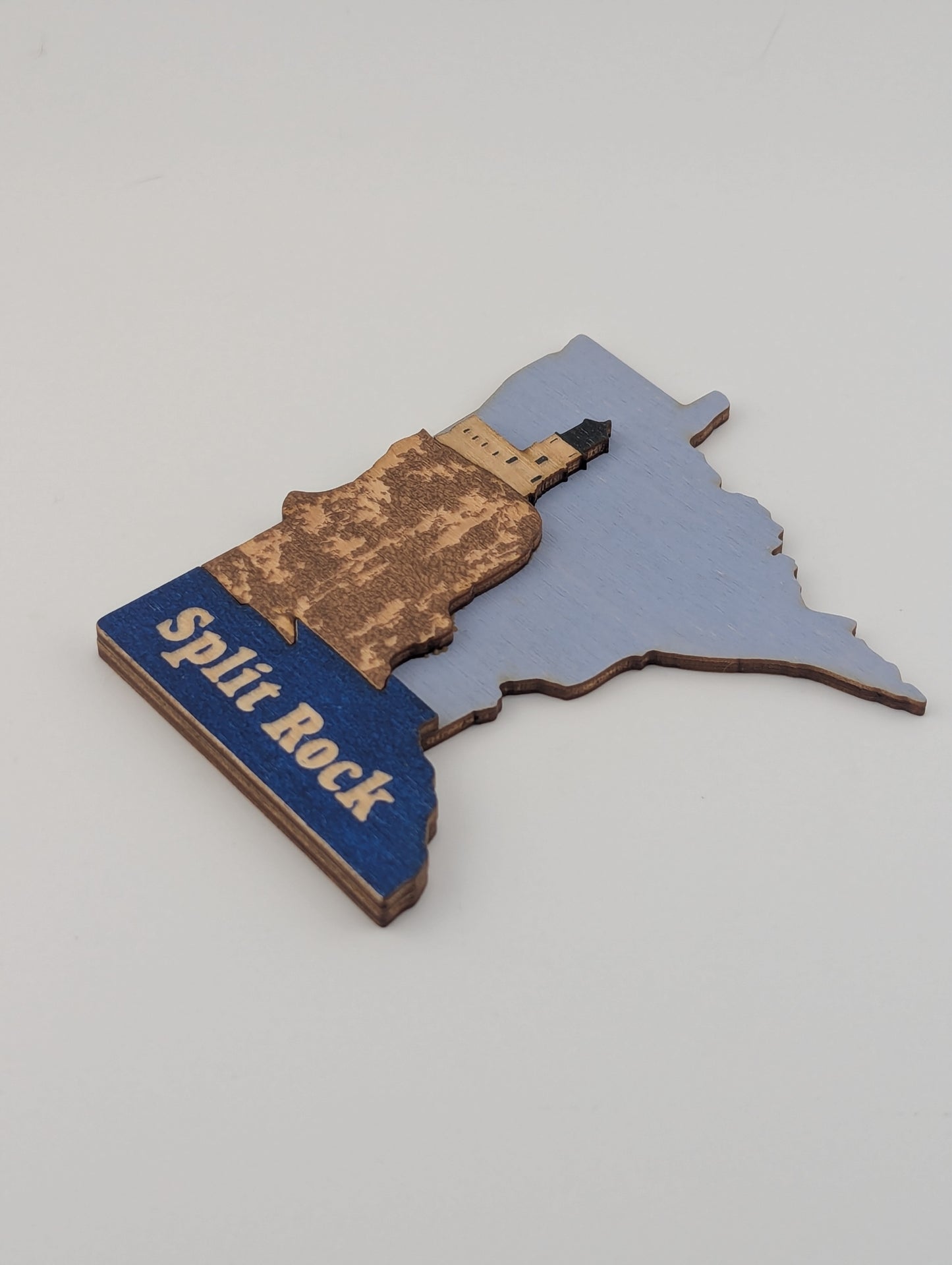 Minnesota Split Rock Lighthouse 4.25" wood ornament or magnet