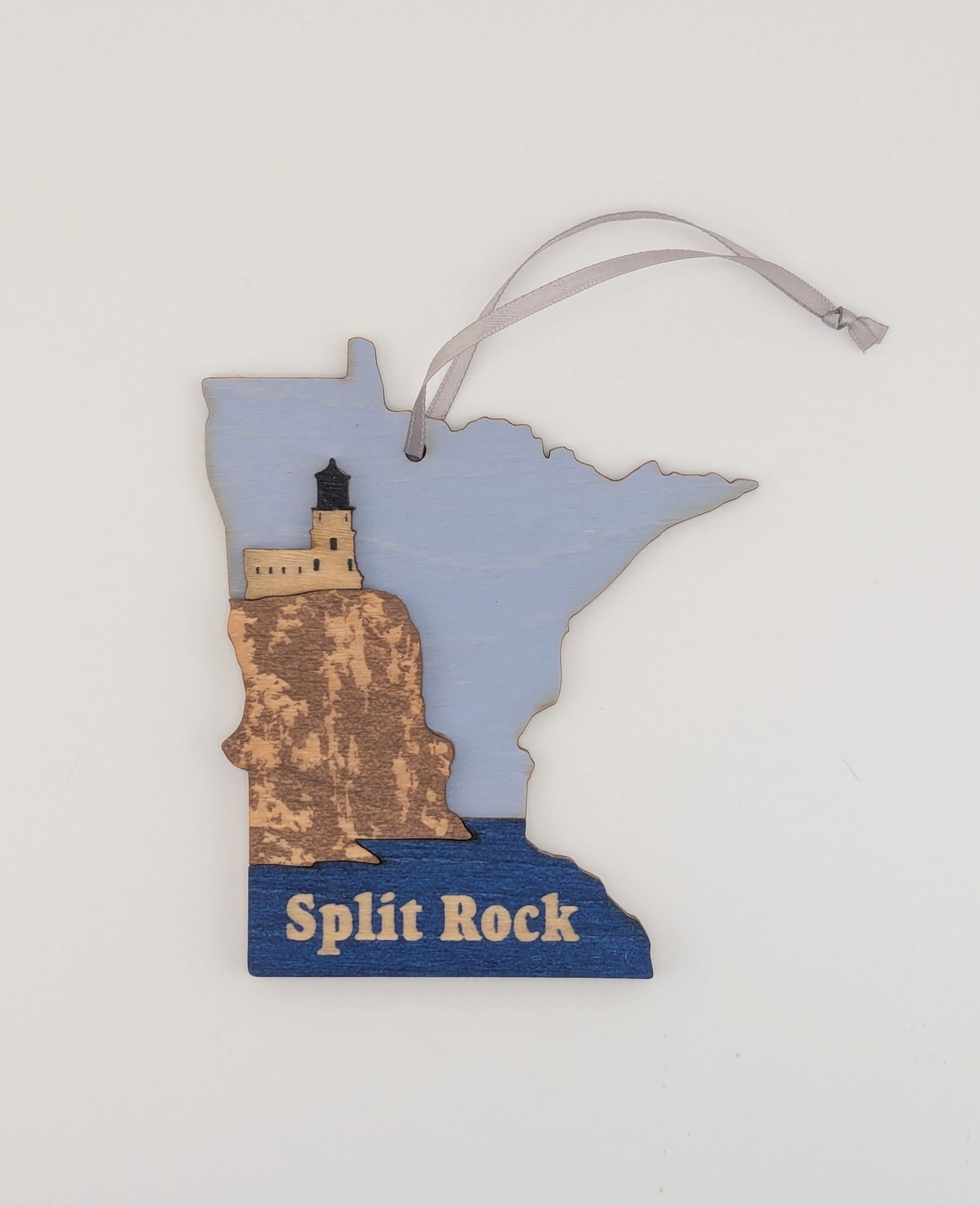 Minnesota Split Rock Lighthouse 4.25" wood ornament or magnet