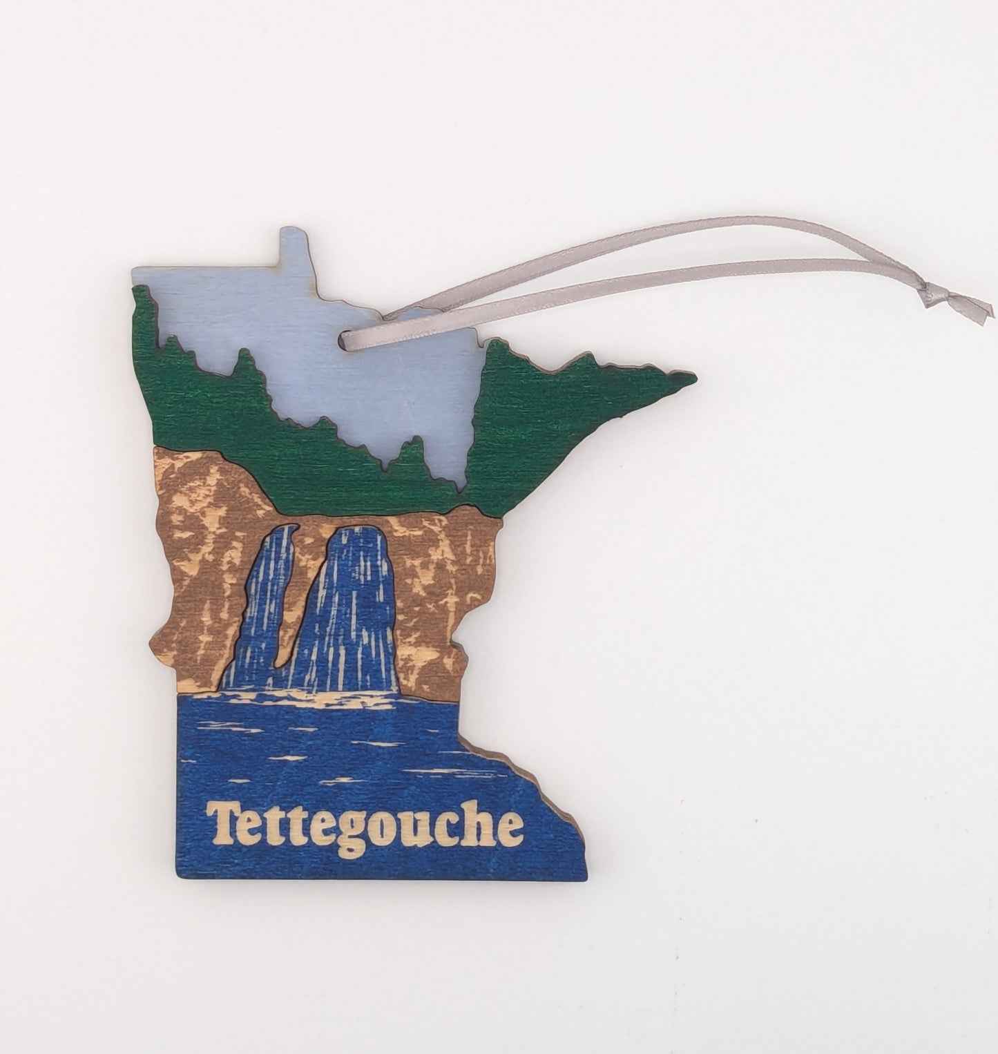 Minnesota Tettegouche 4.25" wood ornament or magnet
