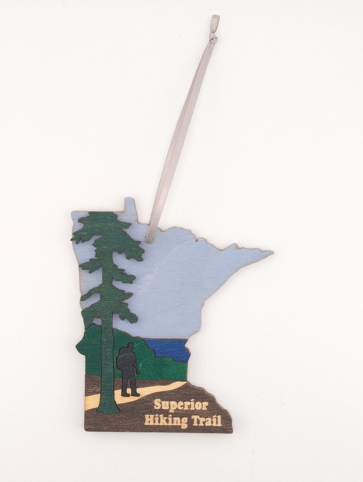 Minnesota Superior Hiking Trail SHT 4.25" wood ornament or magnet