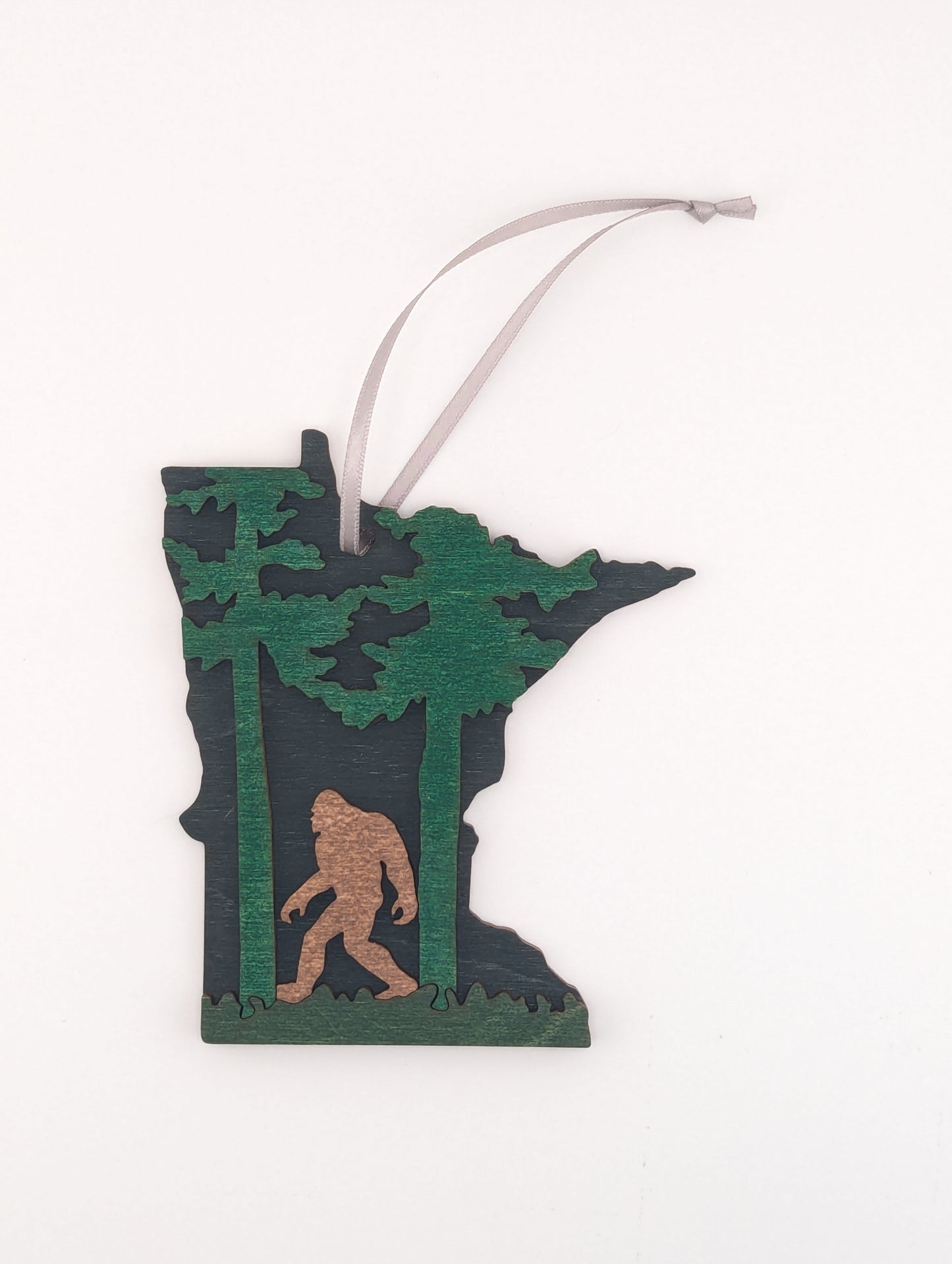 Minnesota Sasquatch 4.25" wood ornament or magnet