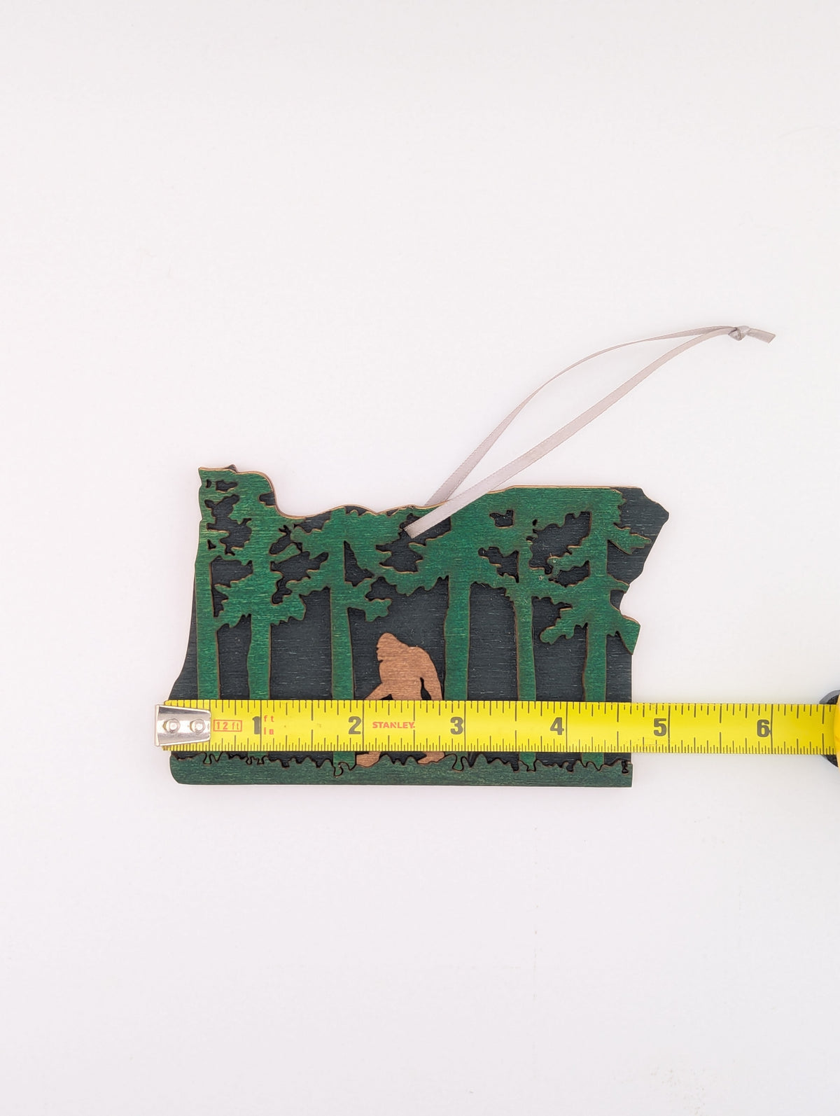 Oregon 5" handmade ornament or magnet. Layered wood art. Multipurpose housewarming, wedding, or Christmas gift.