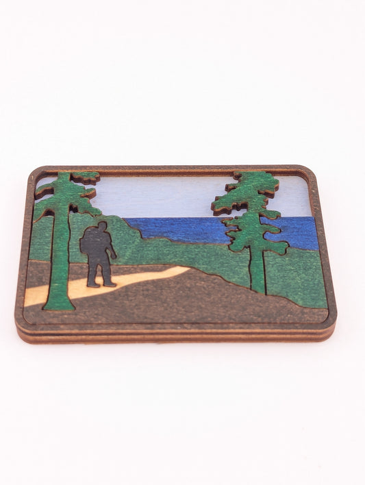 Hiker on Trail