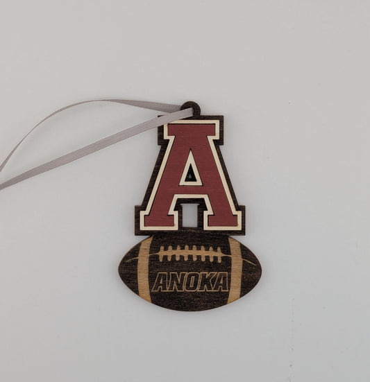 Anoka Football Ornament